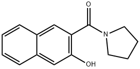 (3-hydroxynaphthalen-2-yl)-pyrrolidin-1-ylmethanone Struktur