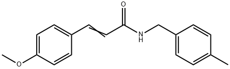 (E)-3-(4-methoxyphenyl)-N-[(4-methylphenyl)methyl]prop-2-enamide Struktur