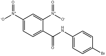 N-(4-bromophenyl)-2,4-dinitrobenzamide Struktur