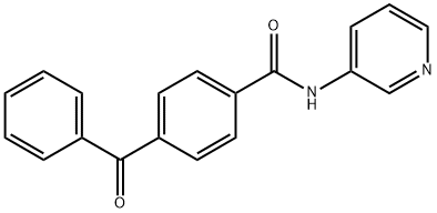 4-benzoyl-N-pyridin-3-ylbenzamide Struktur