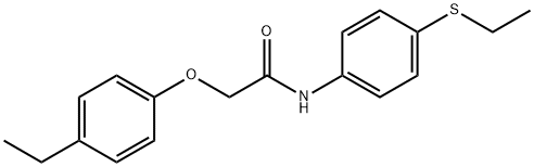 2-(4-ethylphenoxy)-N-(4-ethylsulfanylphenyl)acetamide Structure