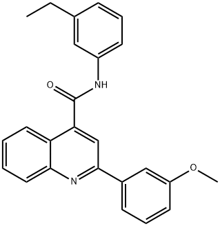 N-(3-ethylphenyl)-2-(3-methoxyphenyl)quinoline-4-carboxamide Struktur