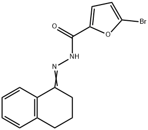 5-bromo-N-[(Z)-3,4-dihydro-2H-naphthalen-1-ylideneamino]furan-2-carboxamide Struktur