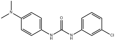 1-(3-chlorophenyl)-3-[4-(dimethylamino)phenyl]urea Struktur