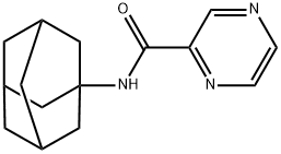 N-(1-adamantyl)pyrazine-2-carboxamide Struktur