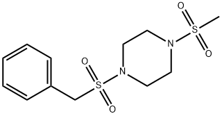 1-benzylsulfonyl-4-methylsulfonylpiperazine Struktur