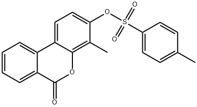 (4-methyl-6-oxobenzo[c]chromen-3-yl) 4-methylbenzenesulfonate Struktur