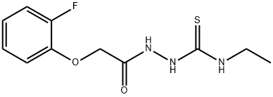 1-ethyl-3-[[2-(2-fluorophenoxy)acetyl]amino]thiourea Struktur