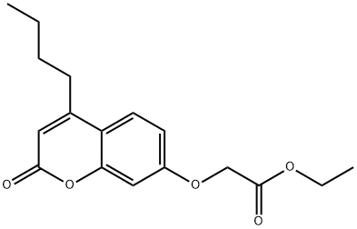 ethyl 2-(4-butyl-2-oxochromen-7-yl)oxyacetate Struktur