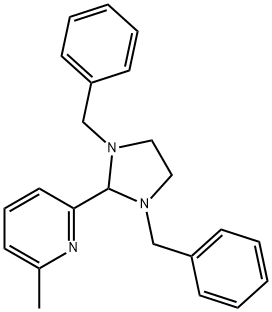 2-(1,3-dibenzylimidazolidin-2-yl)-6-methylpyridine Struktur