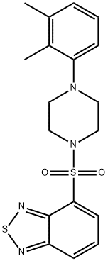 4-[4-(2,3-dimethylphenyl)piperazin-1-yl]sulfonyl-2,1,3-benzothiadiazole Struktur