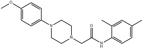 N-(2,4-dimethylphenyl)-2-[4-(4-methoxyphenyl)piperazin-1-yl]acetamide Struktur