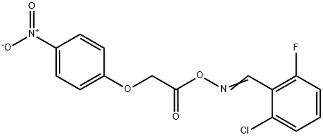 [(E)-(2-chloro-6-fluorophenyl)methylideneamino] 2-(4-nitrophenoxy)acetate Struktur