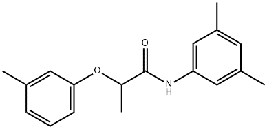 N-(3,5-dimethylphenyl)-2-(3-methylphenoxy)propanamide Struktur