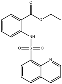 ethyl 2-(quinolin-8-ylsulfonylamino)benzoate Struktur