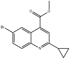 methyl 6-bromo-2-cyclopropylquinoline-4-carboxylate Struktur