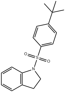 1-(4-tert-butylphenyl)sulfonyl-2,3-dihydroindole Struktur