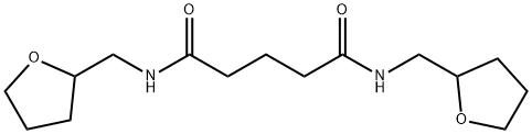 N,N'-bis(oxolan-2-ylmethyl)pentanediamide Struktur