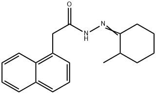 N-[(E)-(2-methylcyclohexylidene)amino]-2-naphthalen-1-ylacetamide Struktur