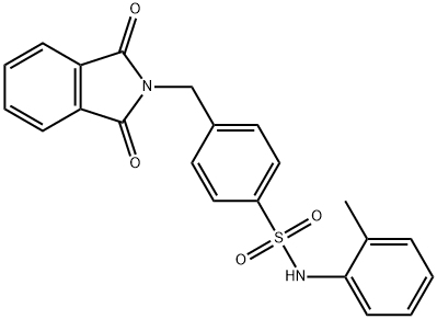 4-[(1,3-dioxoisoindol-2-yl)methyl]-N-(2-methylphenyl)benzenesulfonamide Struktur