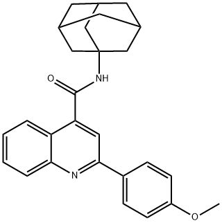 N-(1-adamantyl)-2-(4-methoxyphenyl)quinoline-4-carboxamide Struktur