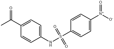 N-(4-acetylphenyl)-4-nitrobenzenesulfonamide Struktur