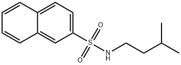 N-(3-methylbutyl)naphthalene-2-sulfonamide Struktur