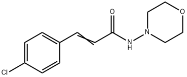 (E)-3-(4-chlorophenyl)-N-morpholin-4-ylprop-2-enamide Struktur