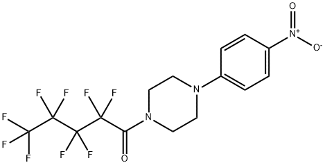 2,2,3,3,4,4,5,5,5-nonafluoro-1-[4-(4-nitrophenyl)piperazin-1-yl]pentan-1-one Struktur