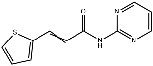 (E)-N-pyrimidin-2-yl-3-thiophen-2-ylprop-2-enamide Struktur