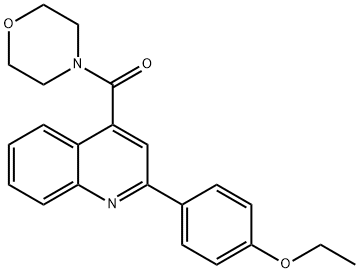 [2-(4-ethoxyphenyl)quinolin-4-yl]-morpholin-4-ylmethanone Struktur