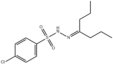 4-chloro-N-(heptan-4-ylideneamino)benzenesulfonamide Struktur