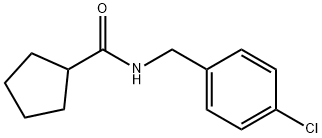 N-[(4-chlorophenyl)methyl]cyclopentanecarboxamide Struktur