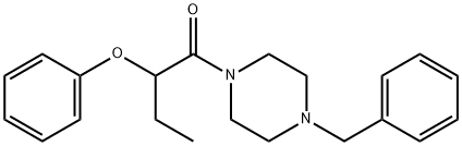 1-(4-benzylpiperazin-1-yl)-2-phenoxybutan-1-one Struktur