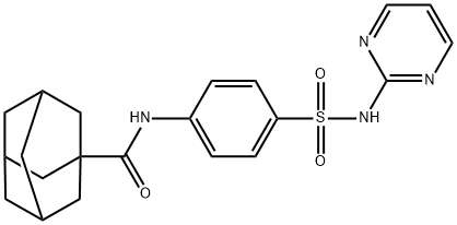 N-[4-(pyrimidin-2-ylsulfamoyl)phenyl]adamantane-1-carboxamide Struktur