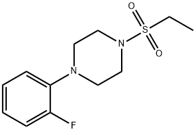 1-ethylsulfonyl-4-(2-fluorophenyl)piperazine Struktur