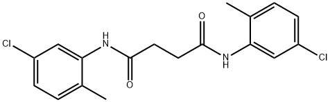 N,N'-bis(5-chloro-2-methylphenyl)butanediamide Struktur