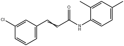 (E)-3-(3-chlorophenyl)-N-(2,4-dimethylphenyl)prop-2-enamide Struktur