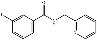 3-fluoro-N-(pyridin-2-ylmethyl)benzamide Struktur