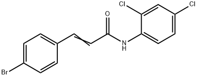 (E)-3-(4-bromophenyl)-N-(2,4-dichlorophenyl)prop-2-enamide Struktur