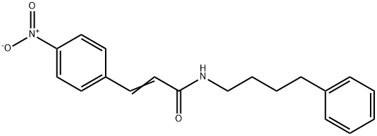 (E)-3-(4-nitrophenyl)-N-(4-phenylbutyl)prop-2-enamide Struktur