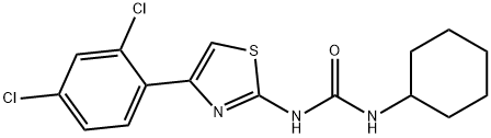 1-cyclohexyl-3-[4-(2,4-dichlorophenyl)-1,3-thiazol-2-yl]urea Struktur