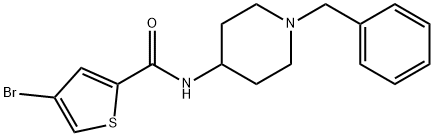 N-(1-benzylpiperidin-4-yl)-4-bromothiophene-2-carboxamide Structure