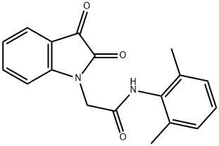 N-(2,6-dimethylphenyl)-2-(2,3-dioxoindol-1-yl)acetamide Struktur