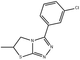 3-(3-chlorophenyl)-6-methyl-5,6-dihydro-[1,3]thiazolo[2,3-c][1,2,4]triazole Struktur