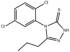 4-(2,5-dichlorophenyl)-3-propyl-1H-1,2,4-triazole-5-thione Struktur