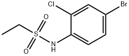 N-(4-bromo-2-chlorophenyl)ethanesulfonamide Struktur