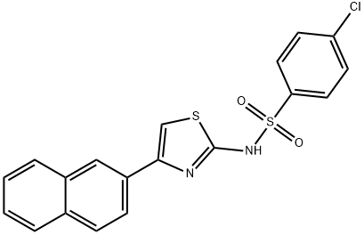 4-chloro-N-(4-naphthalen-2-yl-1,3-thiazol-2-yl)benzenesulfonamide Struktur