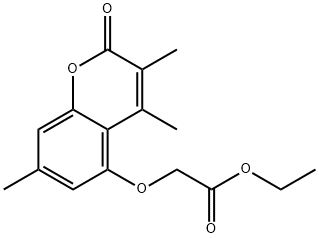 ethyl 2-(3,4,7-trimethyl-2-oxochromen-5-yl)oxyacetate Struktur