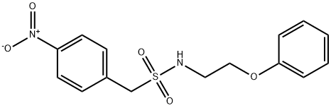 1-(4-nitrophenyl)-N-(2-phenoxyethyl)methanesulfonamide Struktur